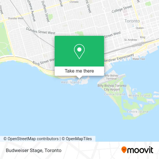 Budweiser Stage map