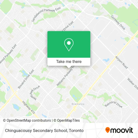 Chinguacousy Secondary School map