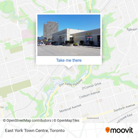 East York Town Centre map