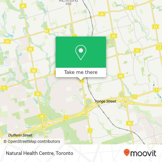 Natural Health Centre map