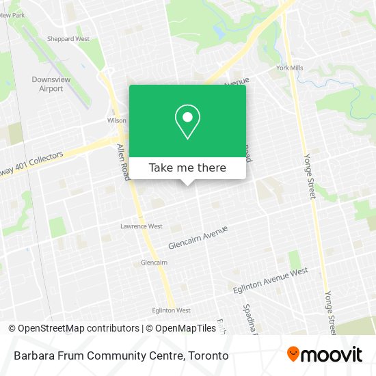 Barbara Frum Community Centre map