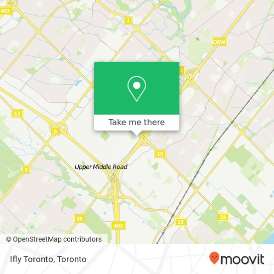 Ifly Toronto map