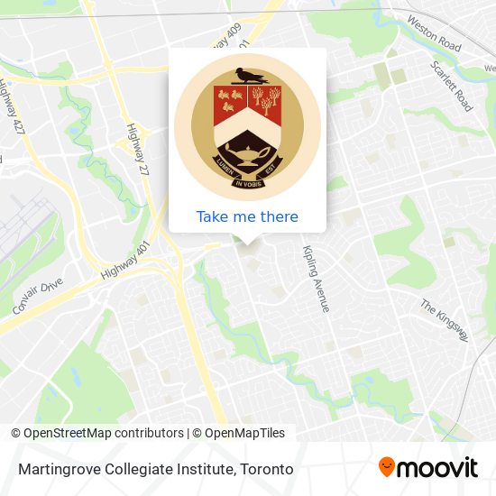 Martingrove Collegiate Institute map