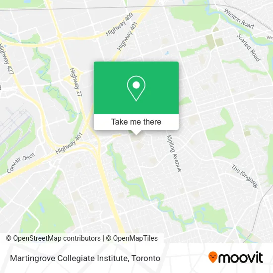 Martingrove Collegiate Institute map
