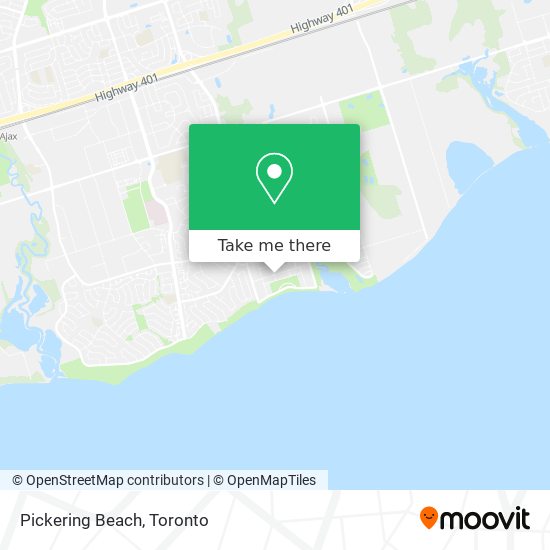 Pickering Beach map