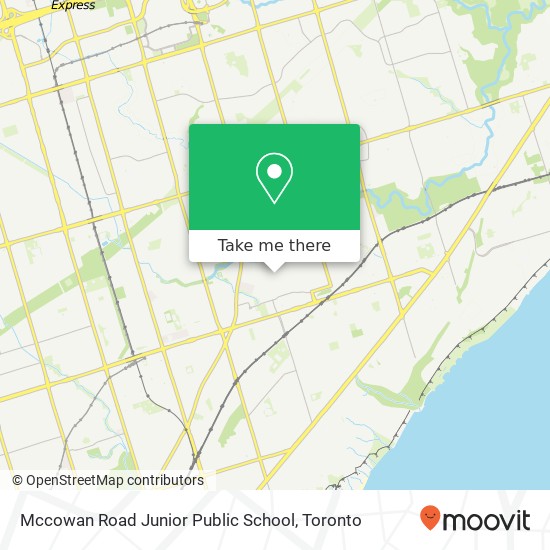 Mccowan Road Junior Public School map