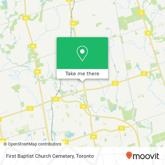 First Baptist Church Cemetery map