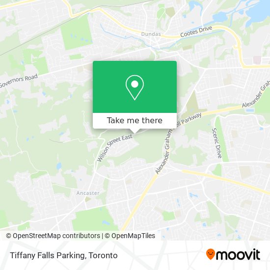 Tiffany Falls Parking map