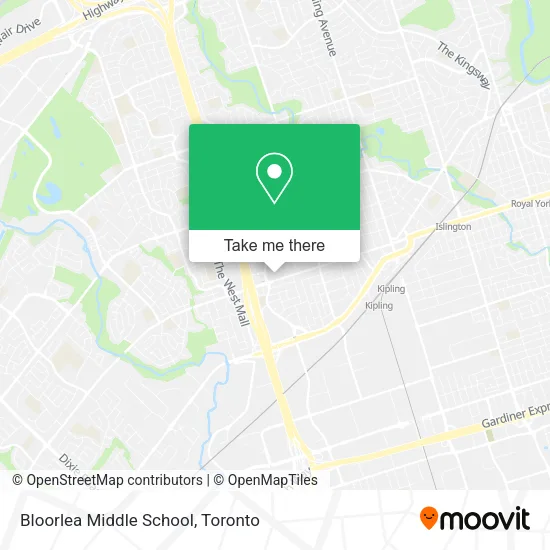 Bloorlea Middle School map