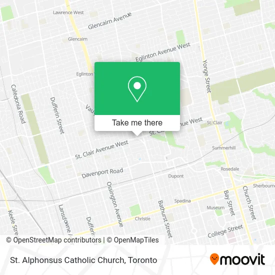 St. Alphonsus Catholic Church map