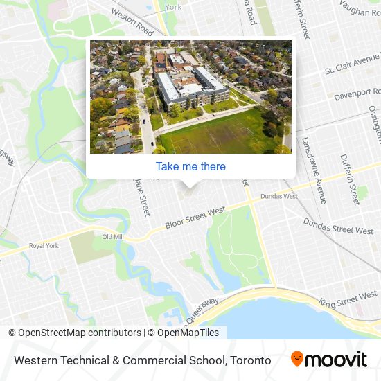 Western Technical & Commercial School map