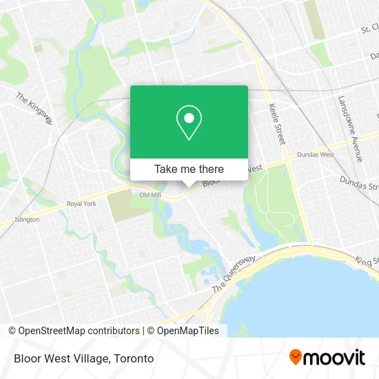 Bloor West Village map