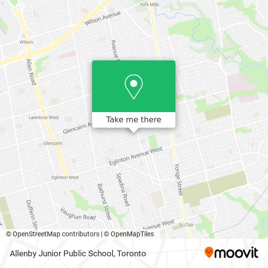 Allenby Junior Public School map