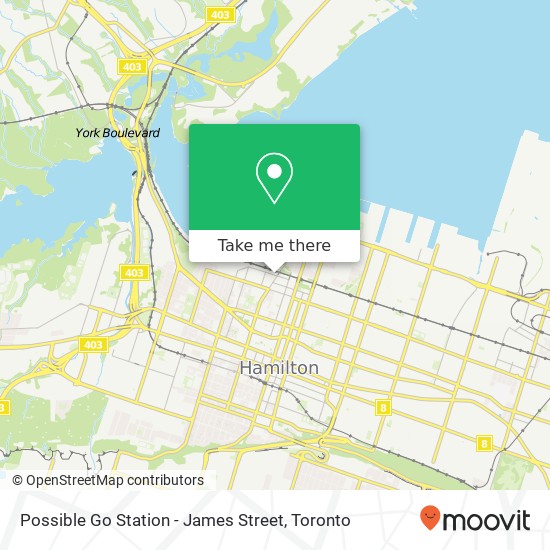 Possible Go Station - James Street map