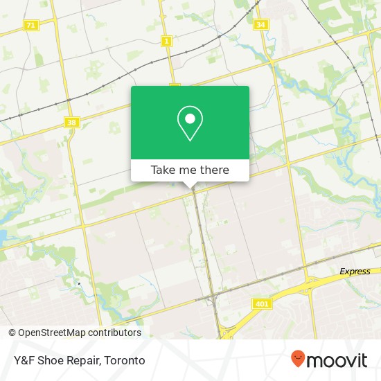 Y&F Shoe Repair map
