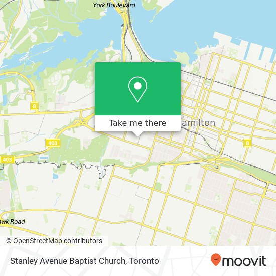 Stanley Avenue Baptist Church map