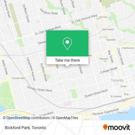 Bickford Park map