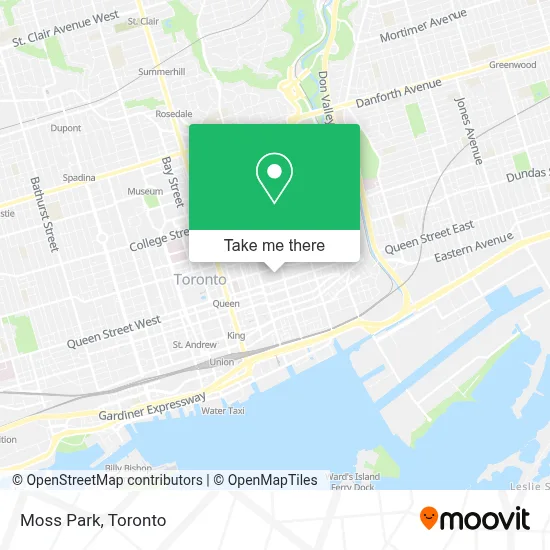 Moss Park map