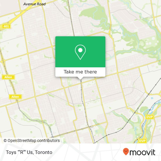 Toys ""R"" Us map