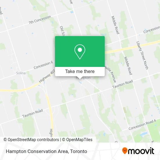 Hampton Conservation Area map