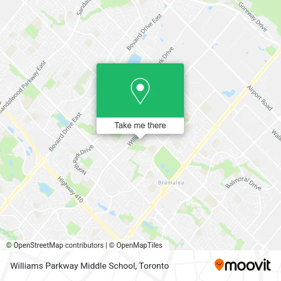 Williams Parkway Middle School map