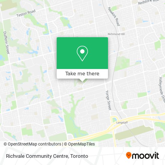 Richvale Community Centre map