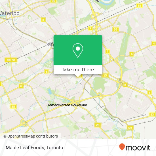 Maple Leaf Foods map