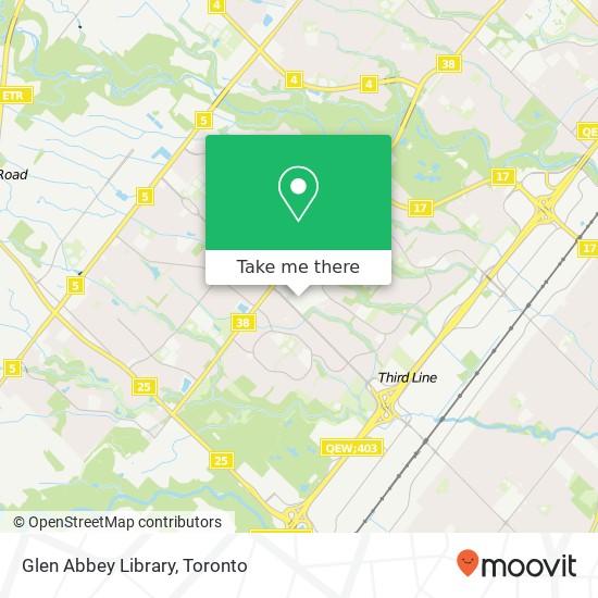 Glen Abbey Library map