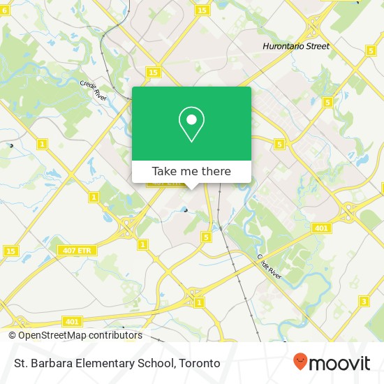 St. Barbara Elementary School map