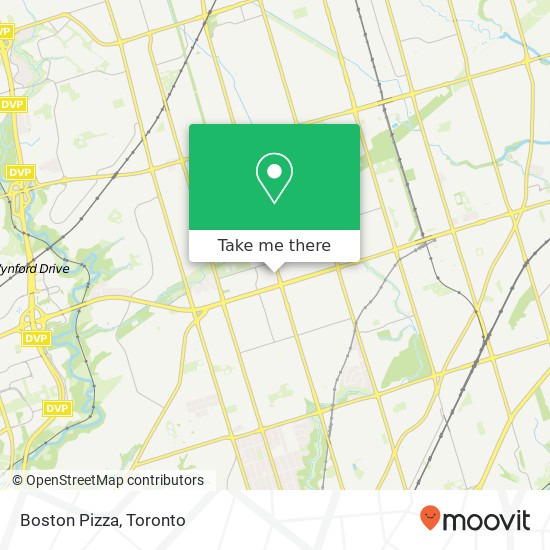 Boston Pizza map