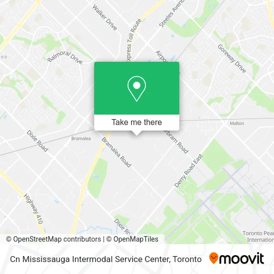 Cn Mississauga Intermodal Service Center map