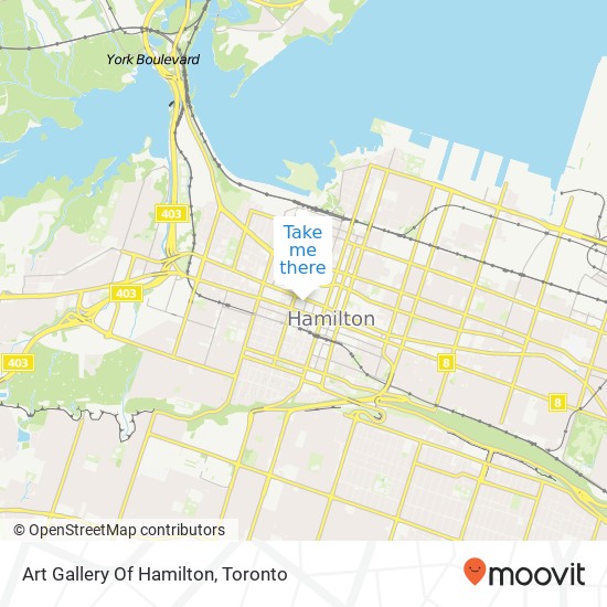 Art Gallery Of Hamilton map