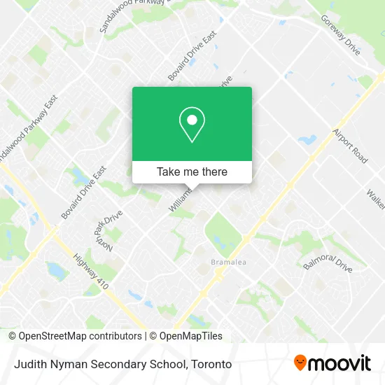 Judith Nyman Secondary School map