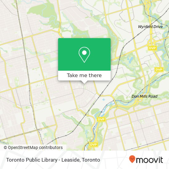 Toronto Public Library - Leaside map