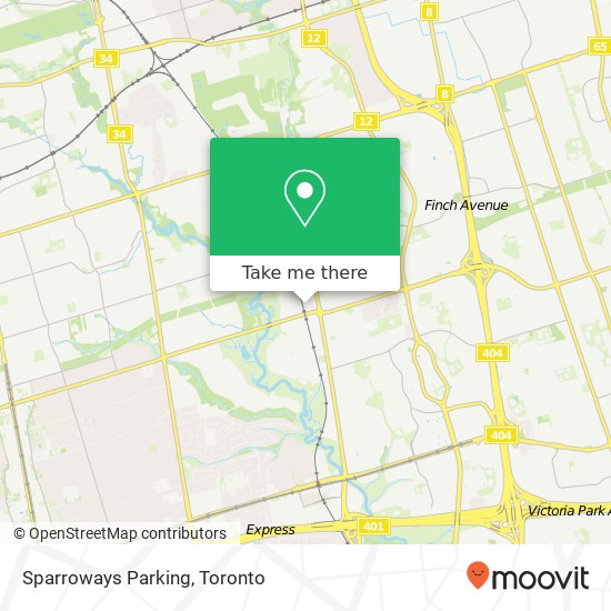 Sparroways Parking map