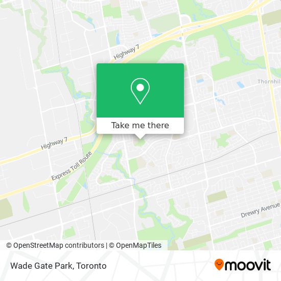 How to get to Wade Gate Park in Vaughan by Bus?