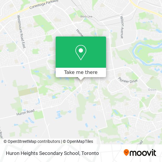 Huron Heights Secondary School map