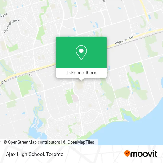 Ajax High School map