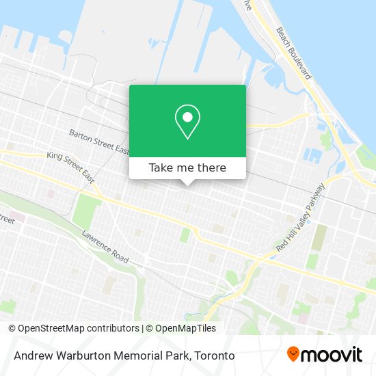 Andrew Warburton Memorial Park map