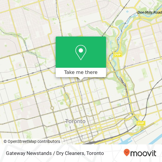 Gateway Newstands / Dry Cleaners map
