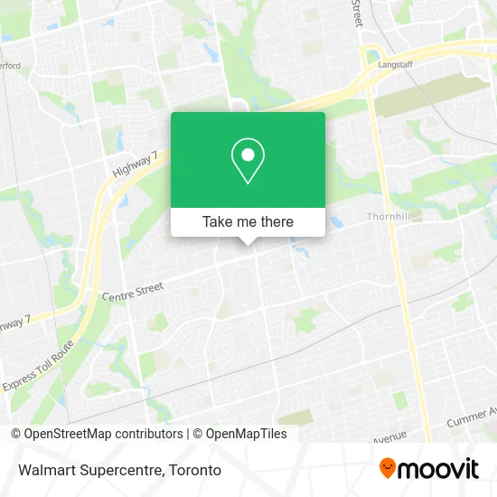 Walmart Supercentre map