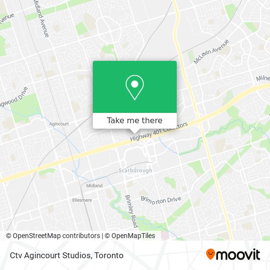 Ctv Agincourt Studios map