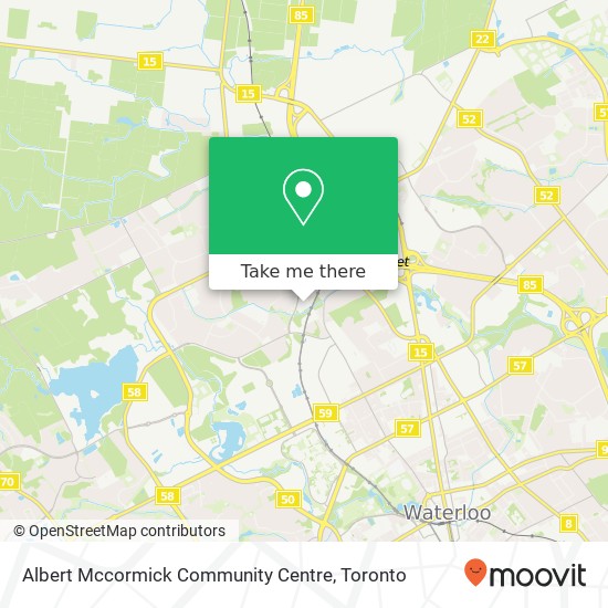 Albert Mccormick Community Centre map