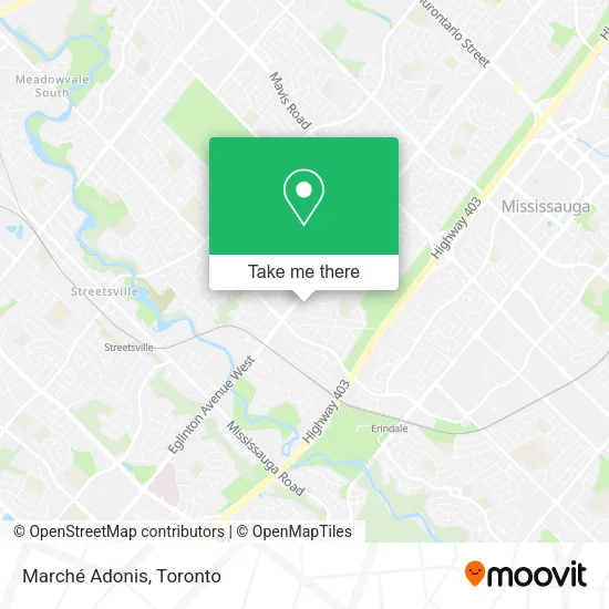 Marché Adonis map