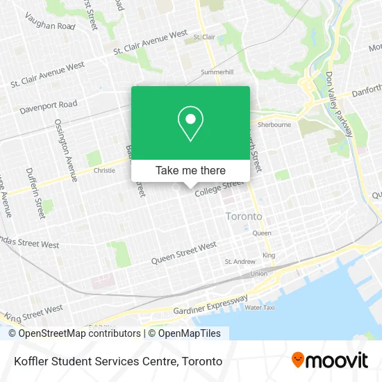 Koffler Student Services Centre map