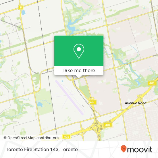 Toronto Fire Station 143 map