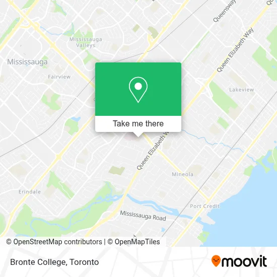Bronte College map