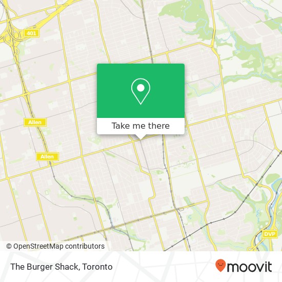 The Burger Shack map