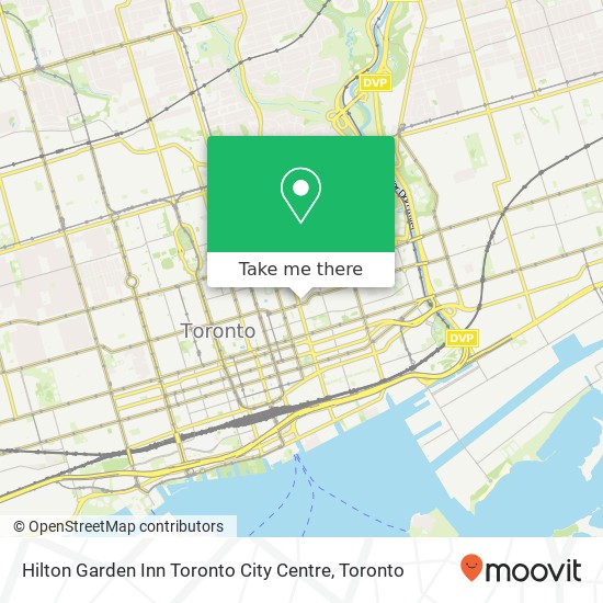 Hilton Garden Inn Toronto City Centre map