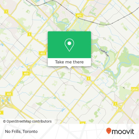 No Frills map